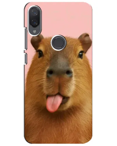 Чехол для Xiaomi Mi Play с картинкой «Капибара с языком»