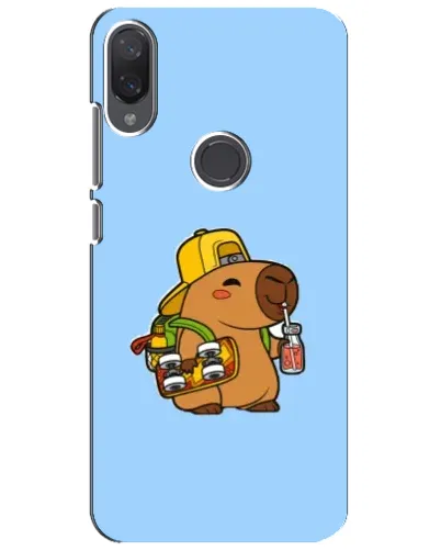 Чехол для Xiaomi Mi Play с картинкой «Капибара на скейте»