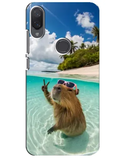 Чехол для Xiaomi Mi Play с картинкой «Капибара на море»