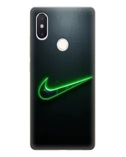 Чехол для Xiaomi Mi 8 SE с картинкой «Неоновый контур Nike»