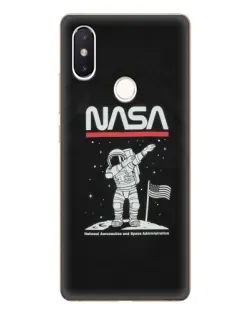 Чохол для Xiaomi Mi 8 SE з картинкою «NASA — крокуємо по Місяцю»