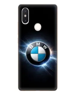 Чехол для Xiaomi Mi 8 SE с картинкой «BMW — неоновое сияние»