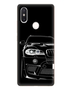 Чехол для Xiaomi Mi 8 SE с картинкой «Темный силуэт BMW»