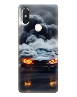 Чехол для Xiaomi Mi 8 SE с картинкой «BMW в дыму»