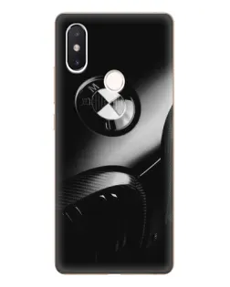 Чехол для Xiaomi Mi 8 SE с картинкой «Эмблема BMW — макро»