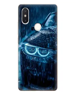 Чехол для Xiaomi Mi 8 SE с картинкой «BMW под дождем»