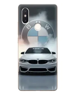 Чехол для Xiaomi Mi 8 SE с картинкой «BMW в белом дыму»