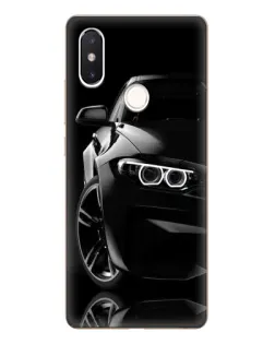 Чехол для Xiaomi Mi 8 SE с картинкой «Черная BMW — профиль»