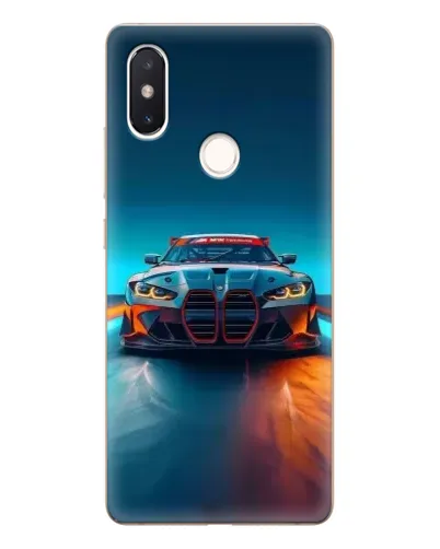 Чехол для Xiaomi Mi 8 SE с картинкой «BMW — огни неона» Чехол для Xiaomi Mi 8 SE с картинкой «BMW — огни неона»