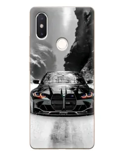 Чехол для Xiaomi Mi 8 SE с картинкой «BMW — акварельный дрифт»