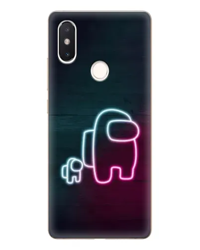 Чехол для Xiaomi Mi 8 SE с картинкой «Among Us неон-арт» Чехол для Xiaomi Mi 8 SE с картинкой «Among Us неон-арт»