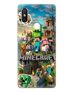 Чехол для Xiaomi Mi 8 SE с картинкой «Замок Minecraft»