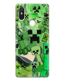 Чехол для Xiaomi Mi 8 SE с картинкой «Криперы Minecraft»