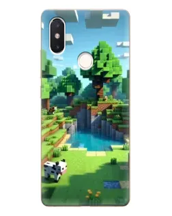 Чехол для Xiaomi Mi 8 SE с картинкой «Minecraft летний день»