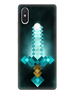 Чехол для Xiaomi Mi 8 SE с картинкой «Алмазный меч неон»