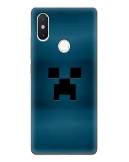 Чехол для Xiaomi Mi 8 SE с картинкой «Крипер текстура»