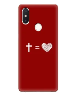 Чехол для Xiaomi Mi 8 SE с картинкой «Уравнение любви»