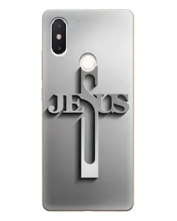 Чехол для Xiaomi Mi 8 SE с картинкой «Металлический крест Jesus»