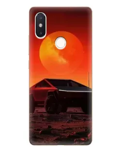 Чехол для Xiaomi Mi 8 SE с картинкой «Cybertruck на Марсе»