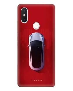 Чехол для Xiaomi Mi 8 SE с картинкой «Tesla Top View»