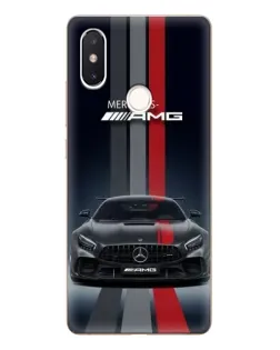 Чехол для Xiaomi Mi 8 SE с картинкой «Mercedes — белый карбон»