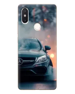 Чехол для Xiaomi Mi 8 SE с картинкой «Mercedes — ночной город»