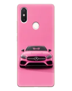 Чехол для Xiaomi Mi 8 SE с картинкой «Розовый Mercedes AMG»