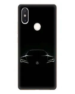 Чехол для Xiaomi Mi 8 SE с картинкой «Mercedes — силуэт авто»