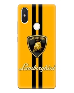 Чехол для Xiaomi Mi 8 SE с картинкой «Lamborghini Stripe желтый»