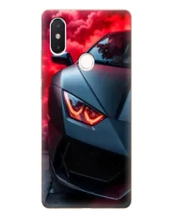 Чехол для Xiaomi Mi 8 SE с картинкой «Lamborghini красное сияние»