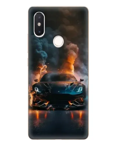 Чехол для Xiaomi Mi 8 SE с картинкой «Lamborghini дымная эстетика»