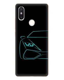 Чехол для Xiaomi Mi 8 SE с картинкой «Голубой силуэт Lamborghini» Чехол для Xiaomi Mi 8 SE с картинкой «Голубой силуэт Lamborghini»