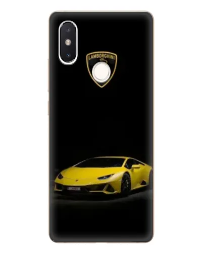 Чехол для Xiaomi Mi 8 SE с картинкой «Lamborghini желтый акцент»