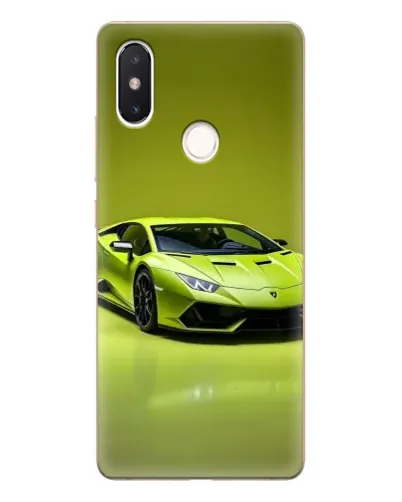 Чехол для Xiaomi Mi 8 SE с картинкой «Салатовый Lamborghini Huracan»