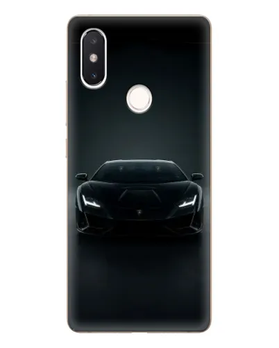 Чехол для Xiaomi Mi 8 SE с картинкой «Черный Lamborghini Aventador»