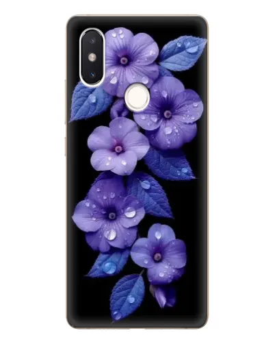 Чехол для Xiaomi Mi 8 SE с картинкой «Фиолетовые цветы с росою» Чехол для Xiaomi Mi 8 SE с картинкой «Фиолетовые цветы с росою»