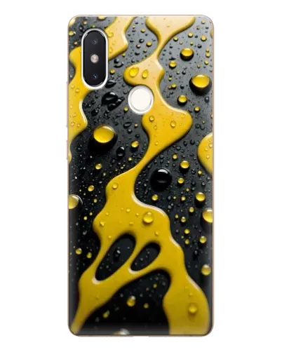 Чехол для Xiaomi Mi 8 SE с картинкой «Жидкое желтое золото»