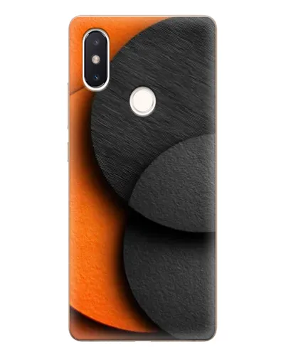 Чехол для Xiaomi Mi 8 SE с картинкой «Геометрия оранжевых кругов»