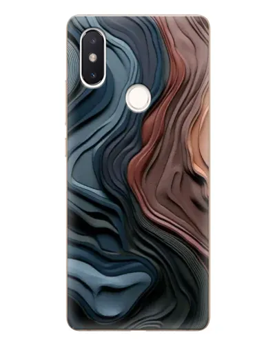 Чехол для Xiaomi Mi 8 SE с картинкой «Цветные волны каньона»