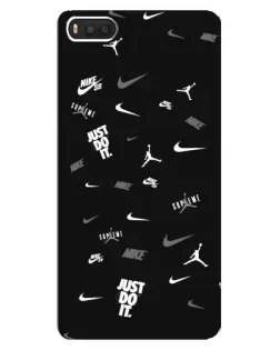 Чехол для Xiaomi Mi8 с картинкой «Nike Black Pattern» Чехол для Xiaomi Mi8 с картинкой «Nike Black Pattern»