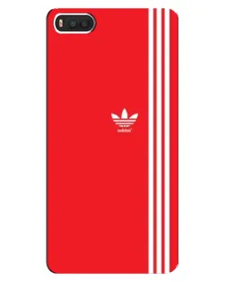 Чохол для Xiaomi Mi8 з картинкою «Червоний мінімалізм Adidas»