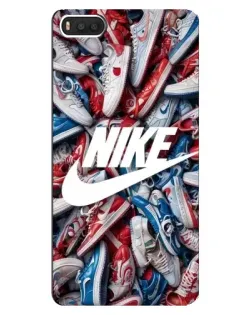 Чохол для Xiaomi Mi8 з картинкою «Колаж кросівок Найк» Чохол для Xiaomi Mi8 з картинкою «Колаж кросівок Найк»