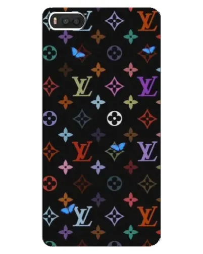 Чехол для Xiaomi Mi8 с картинкой «Цветная монограмма LV»