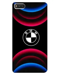 Чохол для Xiaomi Mi8 з картинкою «Логотип BMW та неонові дуги»