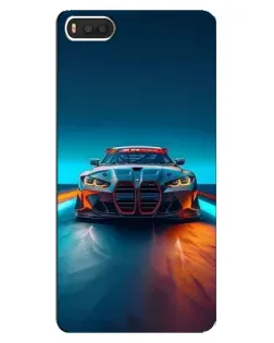 Чохол для Xiaomi Mi8 з картинкою «BMW — вогні неону»