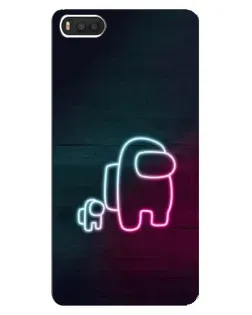 Чохол для Xiaomi Mi8 з картинкою «Among Us неон-арт»