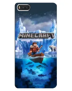 Чохол для Xiaomi Mi8 з картинкою «Minecraft льодянийсвіт»
