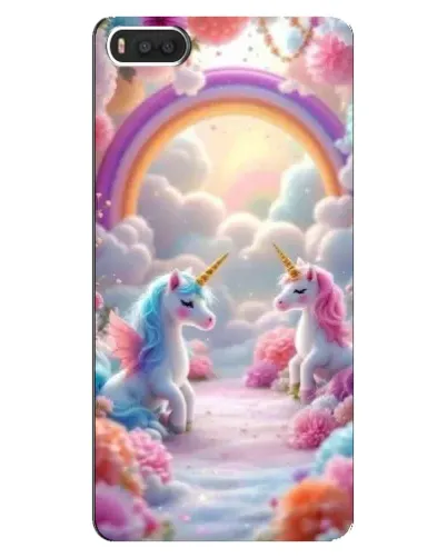 Чехол для Xiaomi Mi8 с картинкой «Радуга и единороги» Чехол для Xiaomi Mi8 с картинкой «Радуга и единороги»