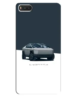 Чохол для Xiaomi Mi8 з картинкою «Сріблястий Cybertruck Tesla»