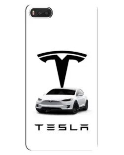 Чохол для Xiaomi Mi8 з картинкою «Tesla White Style»